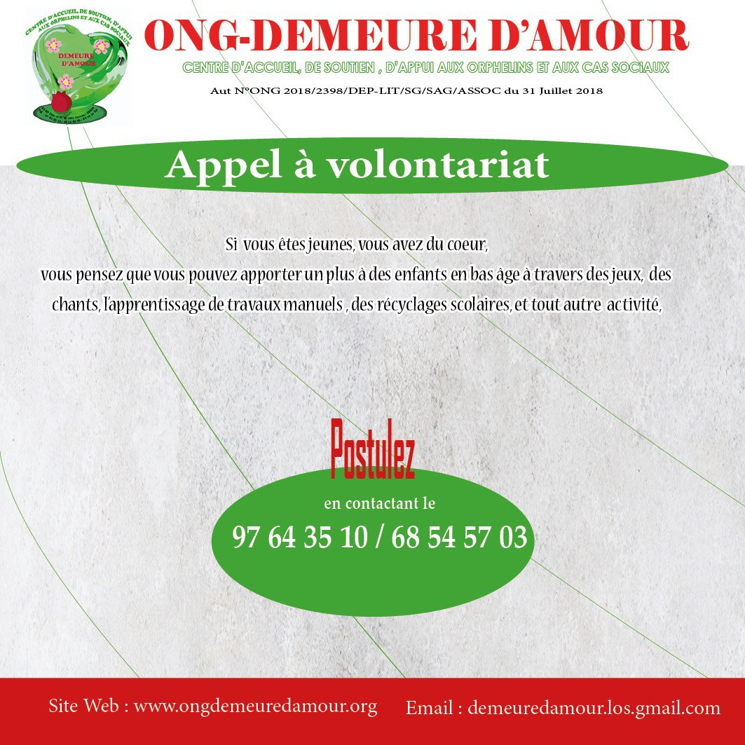 appel a volontariat